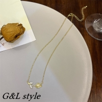 G&L Style | チューリップモチーフストーンゴールドネックレス　9860