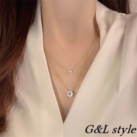 G&L Style | ゴールドチェーンストーンネックレス　9862