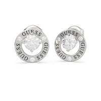 [GUESS] ALL AROUND YOU Prong Crystal Circle Pierce (SILVER)
