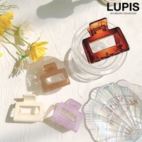 LUPIS | スクエアクリアバンスクリップ【ヘアアクセサリー】