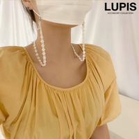LUPIS | 2wayフワラー刺繍レースマスクチェーン