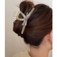 ヘアクリップ ベージュ/薄橙色系｜レディース｜Shoplist
