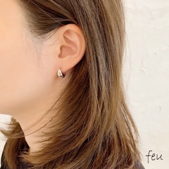 feu フゥー　ふぅー | Connect HoopPierce　コネクトフープピアス　フープ　mix　キャッチレス　大人かわいい　人気　トレンド　韓国ファッション　レディース通販　8p10