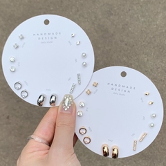 L lattencos ラテアンドコス ﾗﾃｱﾝﾄﾞｺｽ らてあんどこす | デイリー ピアス 7SET 韓国 ファッション ピアス セット セットピアス カジュアル カジュアルピアス デイリーアイテム セットアイテム アクセサリー ファッション小物 マルチピアス lattencos ラテアンドコス 新大久保から発送