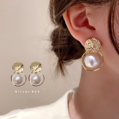 M miniministore ミニミニストア ﾐﾆﾐﾆｽﾄｱ ミニミニ みにみにすとあ | 韓国 揺れる 大粒フェイクパール ピアス