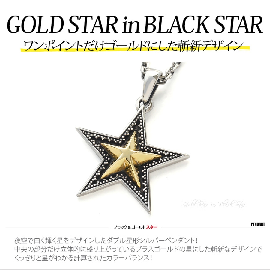 ◇pe2104○ペンダントトップのみ 輝く黄金の星ゴールドスターペンダント [品番：ASTA0001863]｜2PIECES（ツーピーシーズ）のメンズファッション通販｜SHOPLIST（ショップリスト）