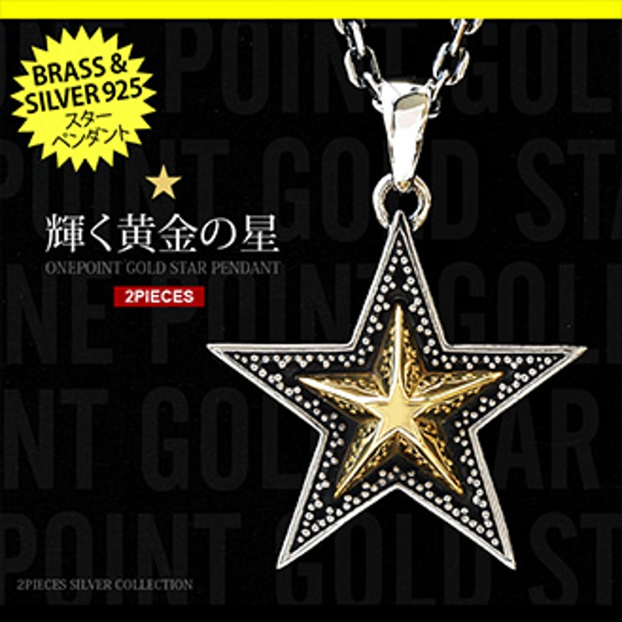 pe2104 ペンダントトップのみ 輝く黄金の星ゴールド スターペンダント[品番：ASTA0001863]｜2PIECES（ツーピーシーズ）のメンズファッション通販｜SHOPLIST（ショップリスト）