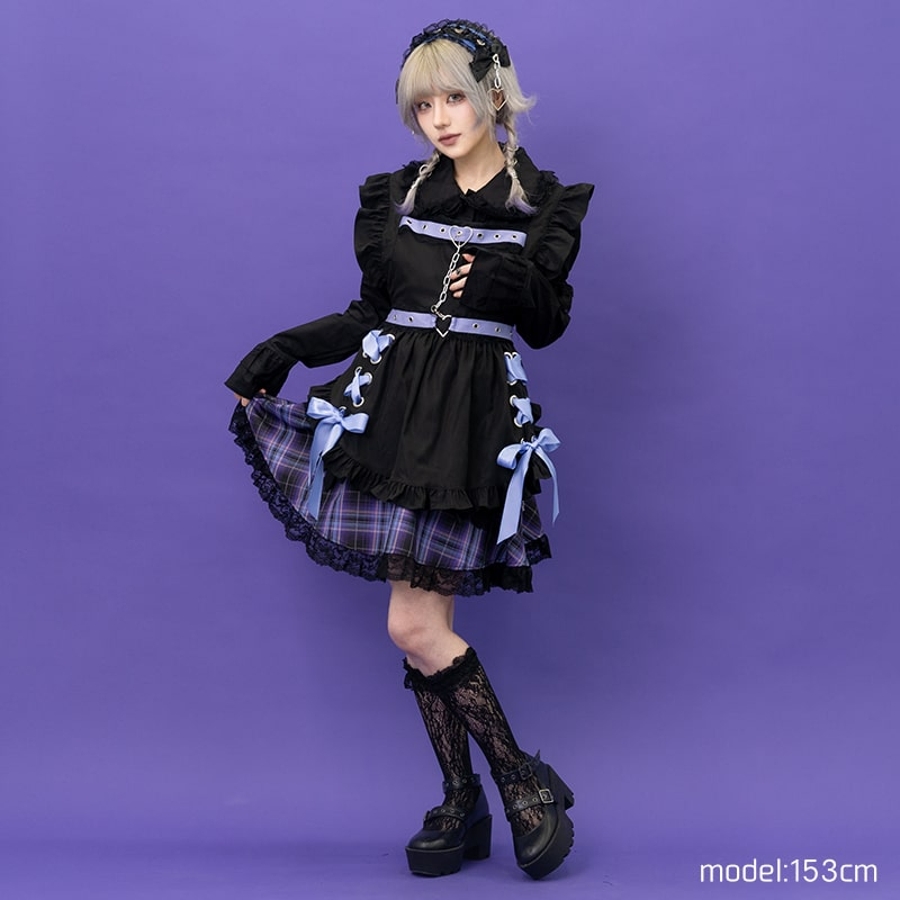 operetta様　黒小花のオールインワン・ヘッドドレス・bag ぐりっこ服 operetta様 黒小花のオールインワン・ヘッドドレス・bag ぐりっ
