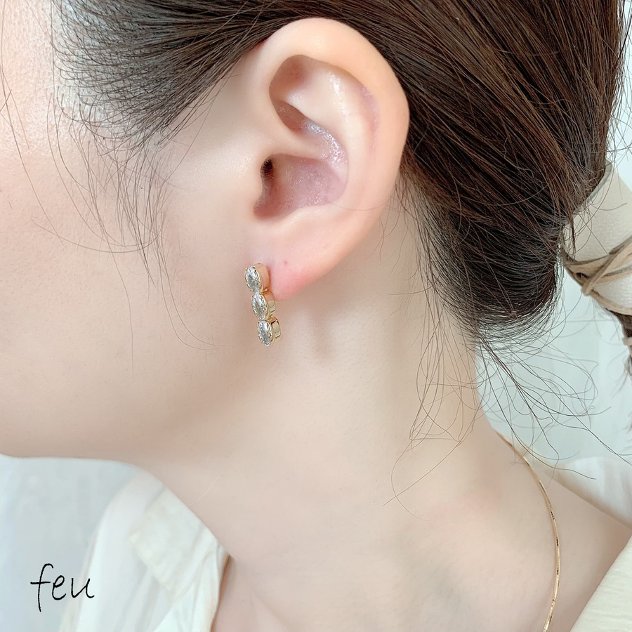 THREE STONE PIERCE[品番：FEUW0001539]｜feu（フゥー）の