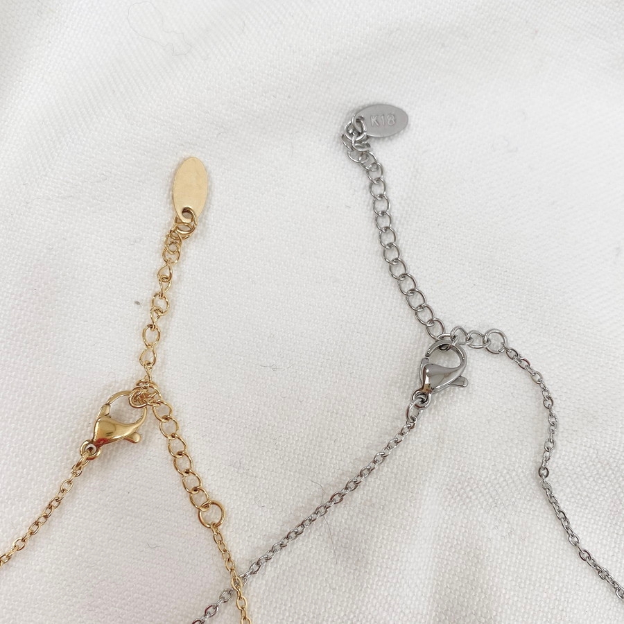 ネックレス シンプルレッドハートネックレス[品番：ORPW0002455