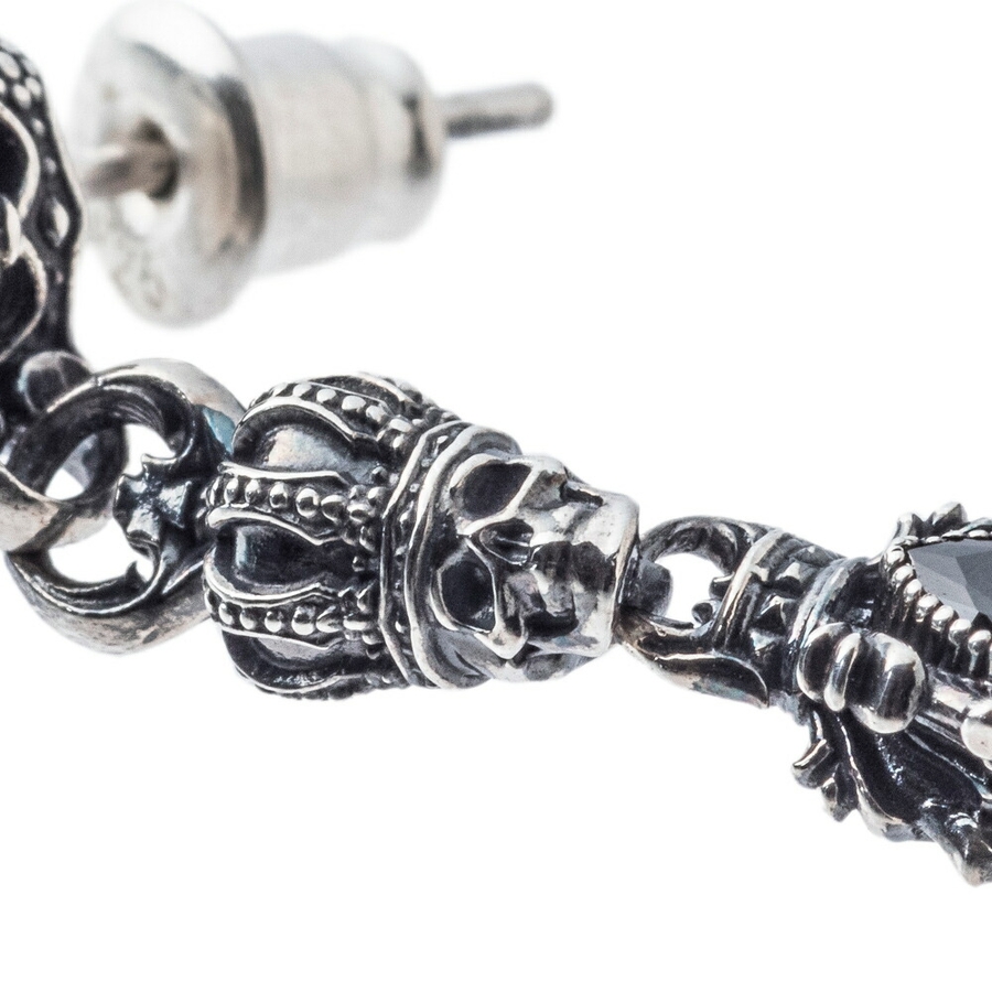 アルテミスキングス/スカルクラウンダガーピアス/片耳分[品番