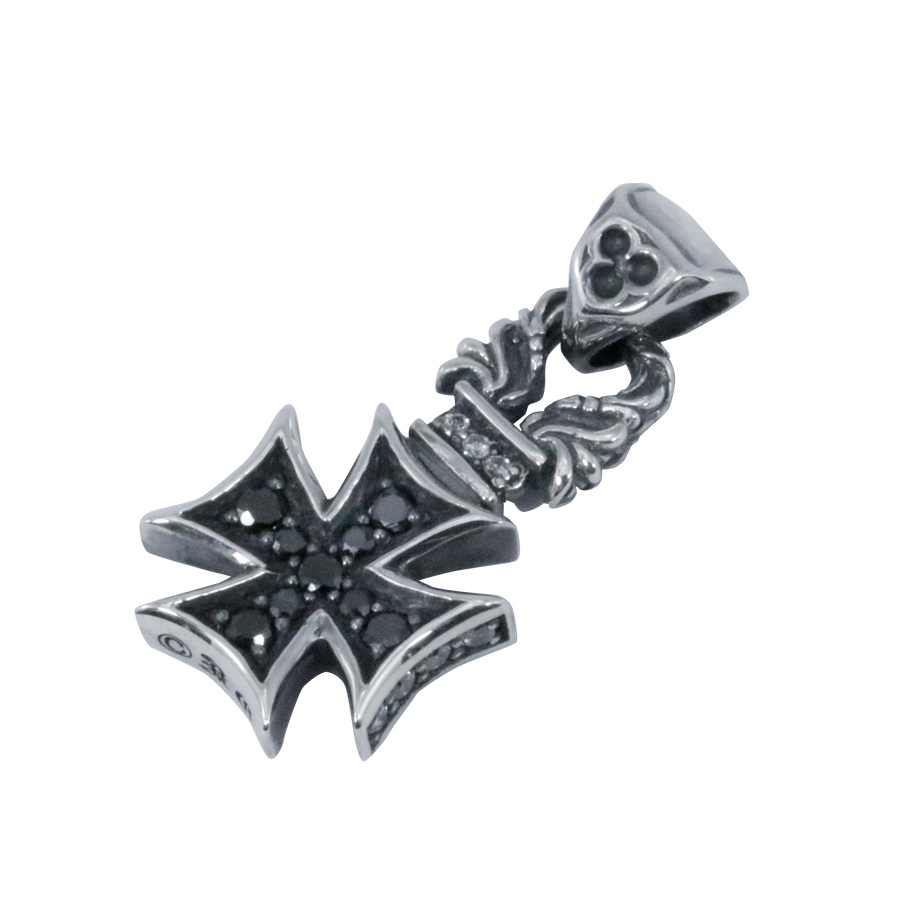 スモールフローラルアイアンクロスペンダント/アルテミスクラシック