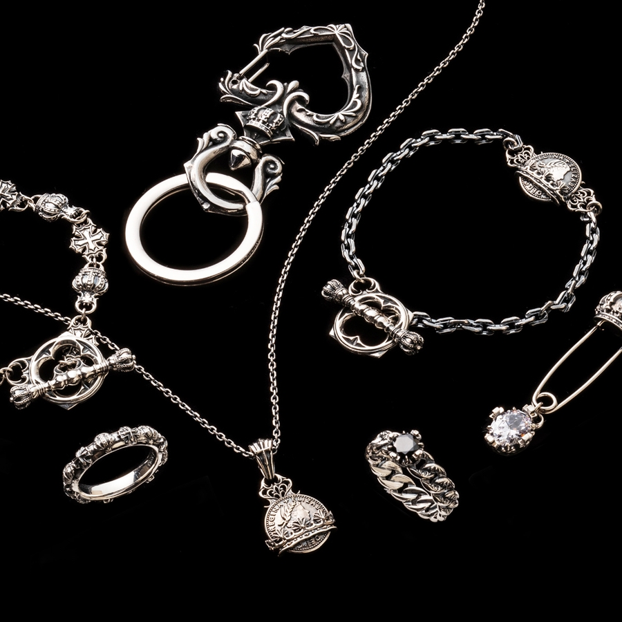 アルテミスキングス/クラウンクロスバンドリング/指輪[品番