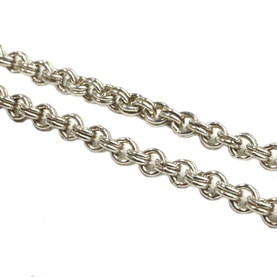 シルバー925 アズキチェーンブレスレット 2重[品番：YUKA0005518