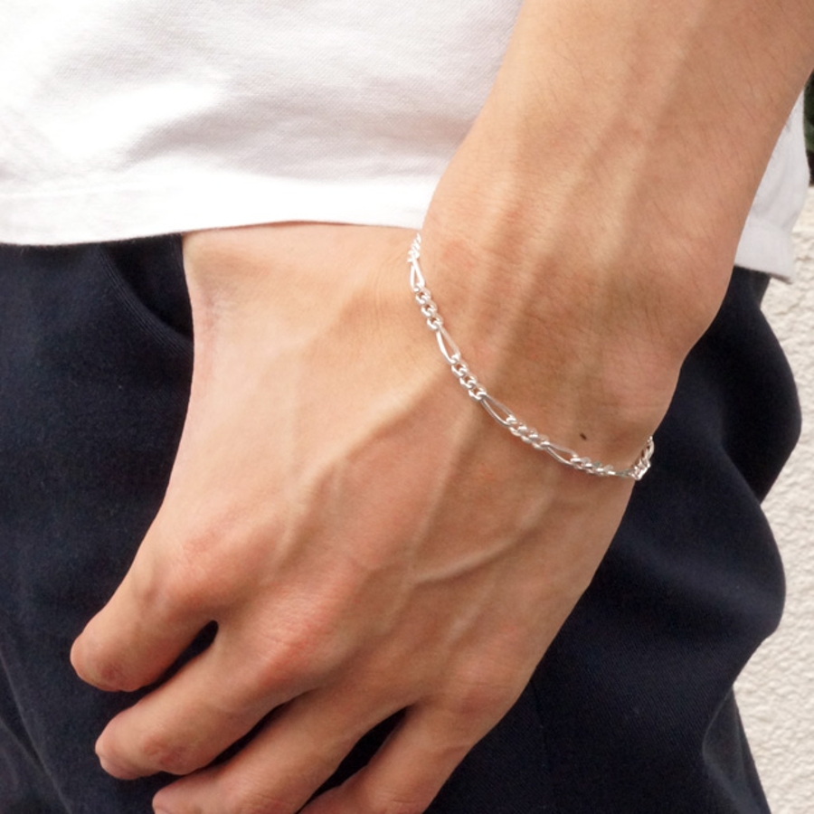 シルバー925 キヘイデザインチェーンブレスレット 喜平[品番