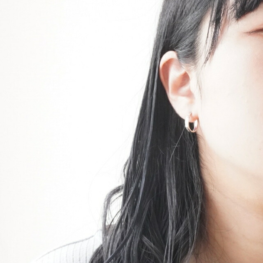 シルバーピアス シルバー925 フープピアス[品番：YUKA0008592