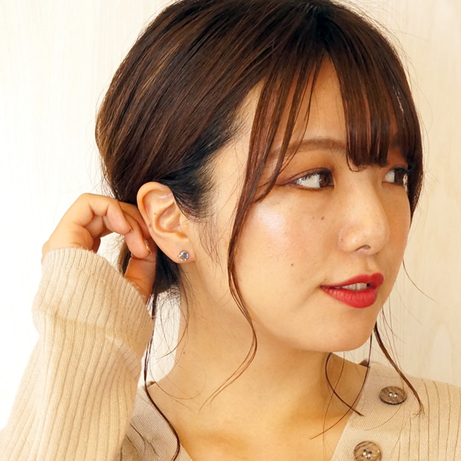 シルバーピアス キューブ ボックス[品番：YUKA0007225]｜YUKATAN