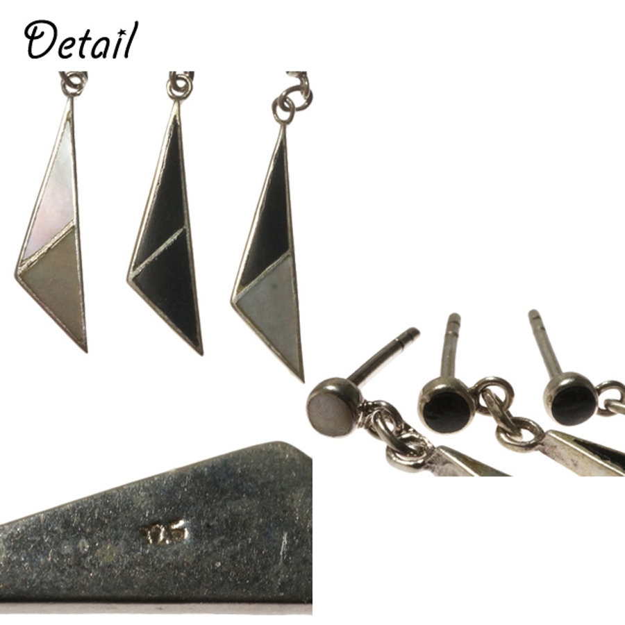 シルバーピアス 三角 トライアングル[品番：YUKA0007550