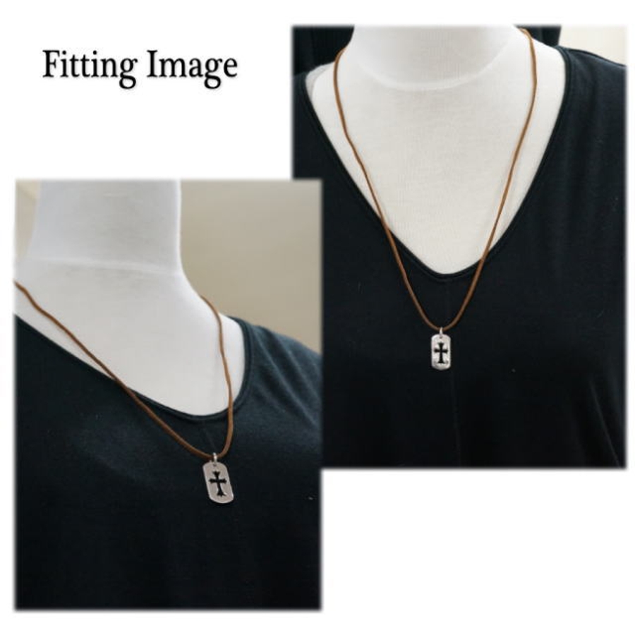 シルバー925 クロスの形に抜かれたプレーンプレートペンダントヘッド