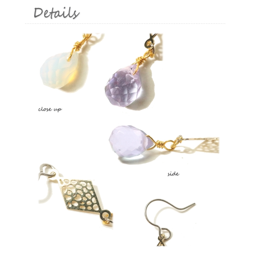 ドロップカットの大きめガラスビーズが可愛いサガリフックピアス アクセサリー 品番 Yuka Yukatanゆかたんのレディースファッション通販 Shoplist ショップリスト