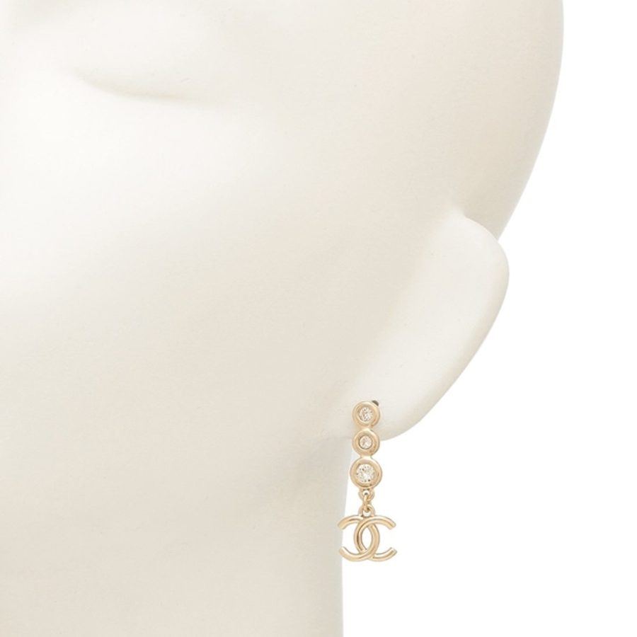 CHANEL ピアス ココマーク　シャネル CHANEL シャネル ココマーク ラインストーン シャイニー ピアス