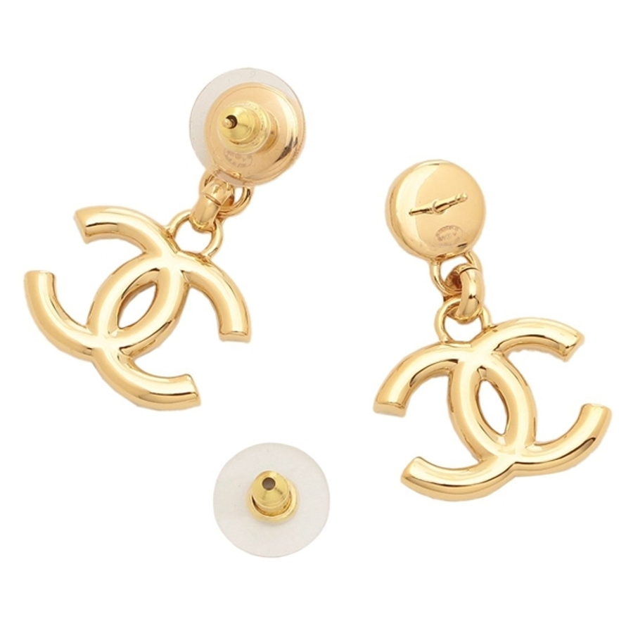 CHANE CCマークピアス 国内ブティック購入品 トリプルココマーク CHANEL [正規ラッピング済] シャネル CCマーク ピアス
