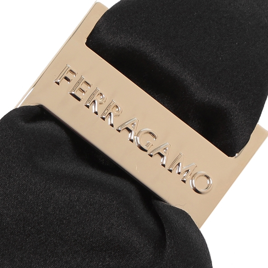 新品 フェラガモ FERRAGAMO ヘアアクセサリー バレッタ ブラック