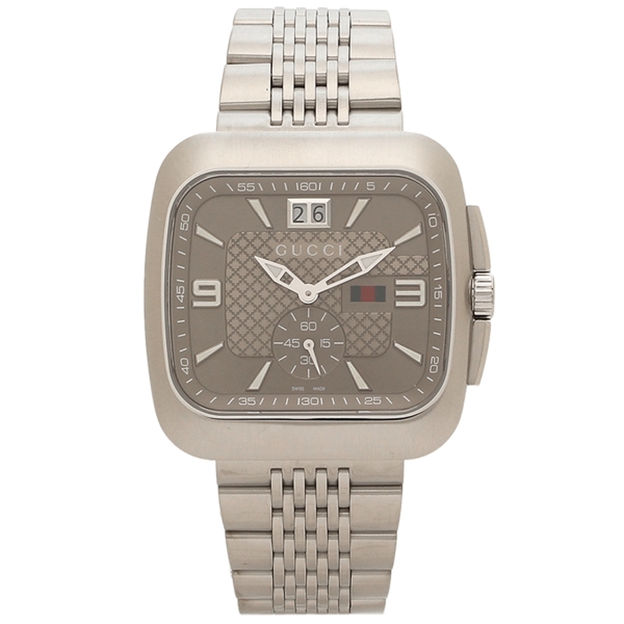 GUCCI Watch 3600J New Battery Working Silver G Square 2 | eBay