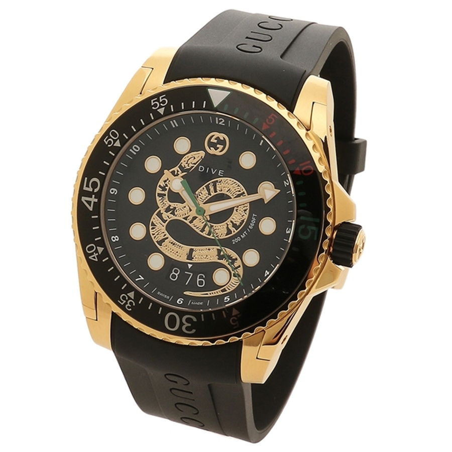 グッチ 時計 クォーツ ブラック メンズ GUCCI YA136219[品番
