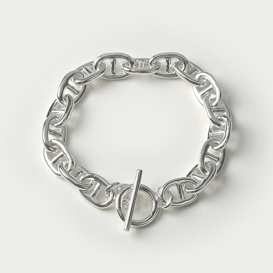 【HERMES】アクセサリー ブローチ アンカーチェーン アクセント 存在感あるデザイン♪】HERMES☆パンクアンカーチェーンリング