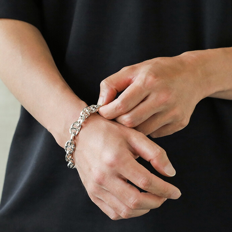 【Ruby】天然ケシパールのマンテルブレスレット Binich（ビニッチ） ブレスレット 送料無料 メンズ レディース