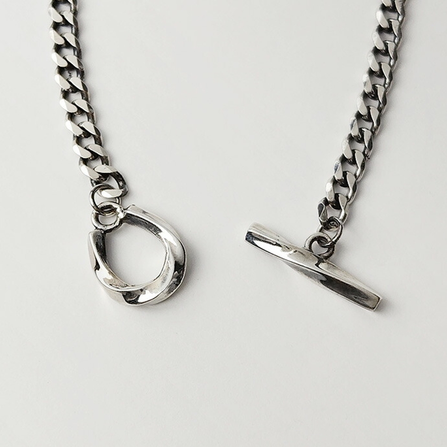 ツイスト ホースシュー 喜平 チェーン ネックレス 52cm[品番