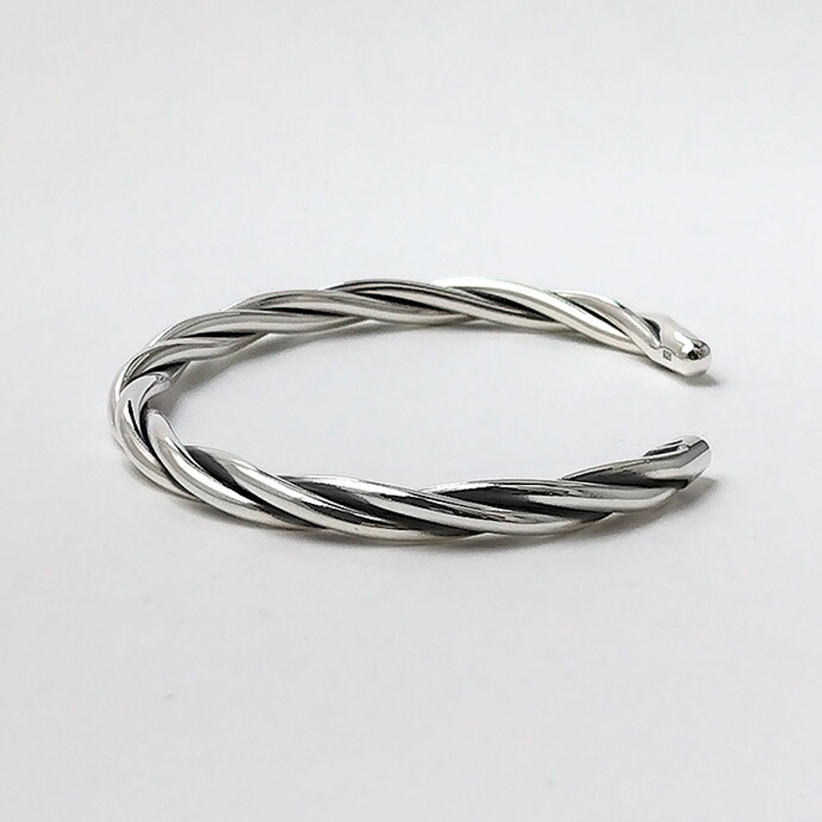 ラフ ツイスト バングル[品番：CTRA0003585]｜シルバーアクセサリー
