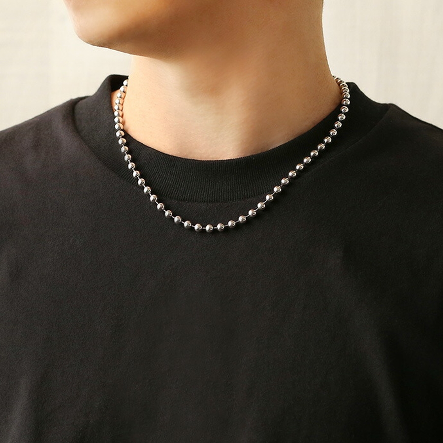 マンテルボールチェーンネックレス47cm[品番：CTRA0003504]｜シルバー