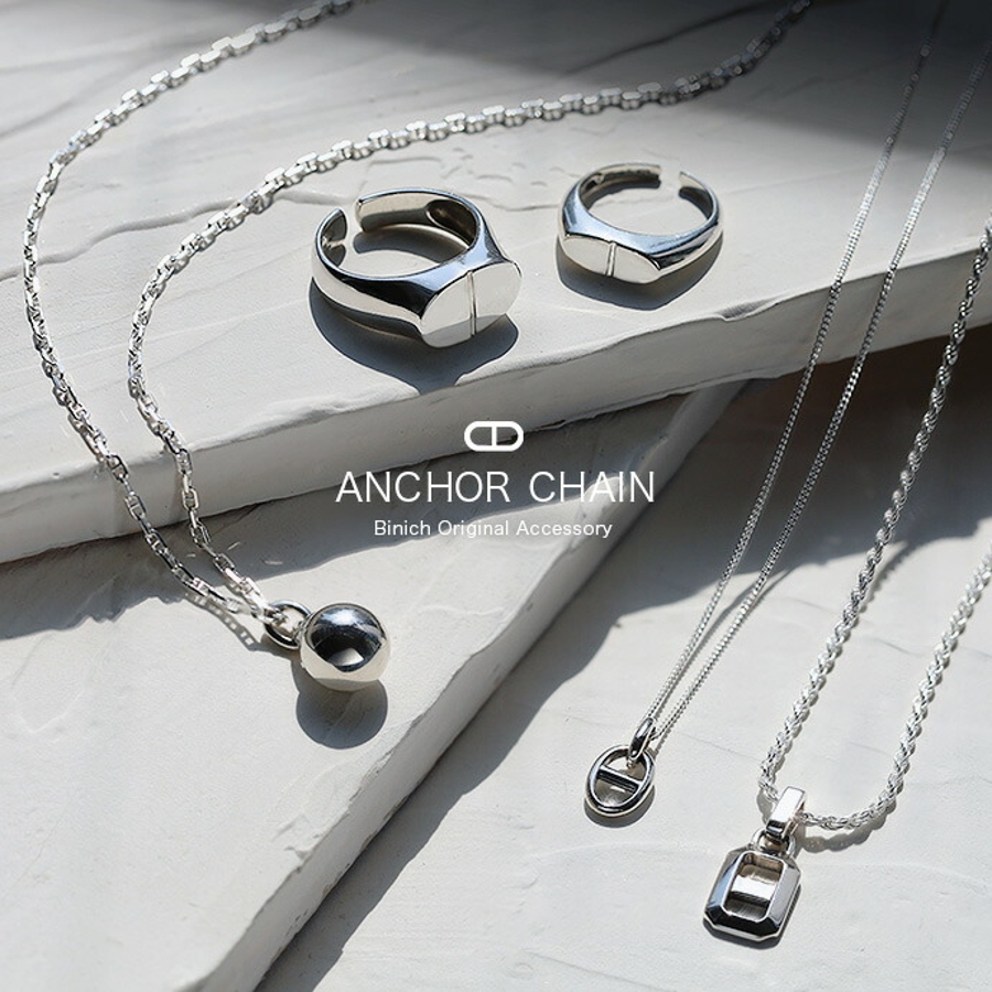 スクエア アンカーチェーン ペンダント トップのみ[品番：CTRA0003569