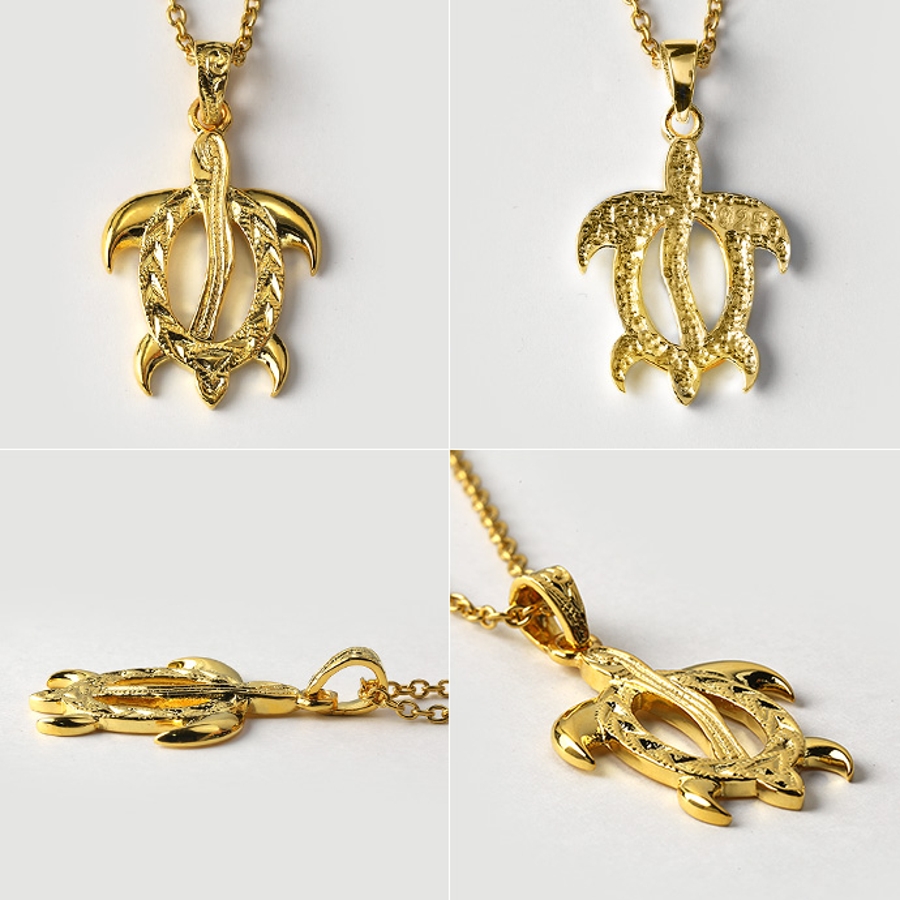 ホヌ ネックレス ハワイアンジュエリー ネックレス ホヌ ペンダント メンズ