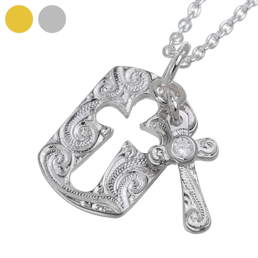 ハワイアンクロスドッグタグペンダントシルバーカラータイプネックレス2mmアズキチ 品番 Ctra シルバーアクセサリーbinich シルバーアクセサリー のメンズファッション通販 Shoplist ショップリスト