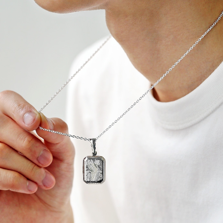 ハワイアンロケットペンダントトップのみネックレスBinichビニッチ