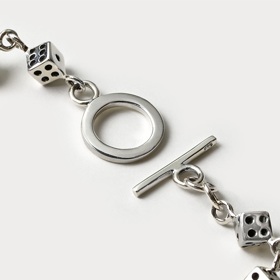 ダイスリンクブレスレットシルバー925アクセサリーBinich