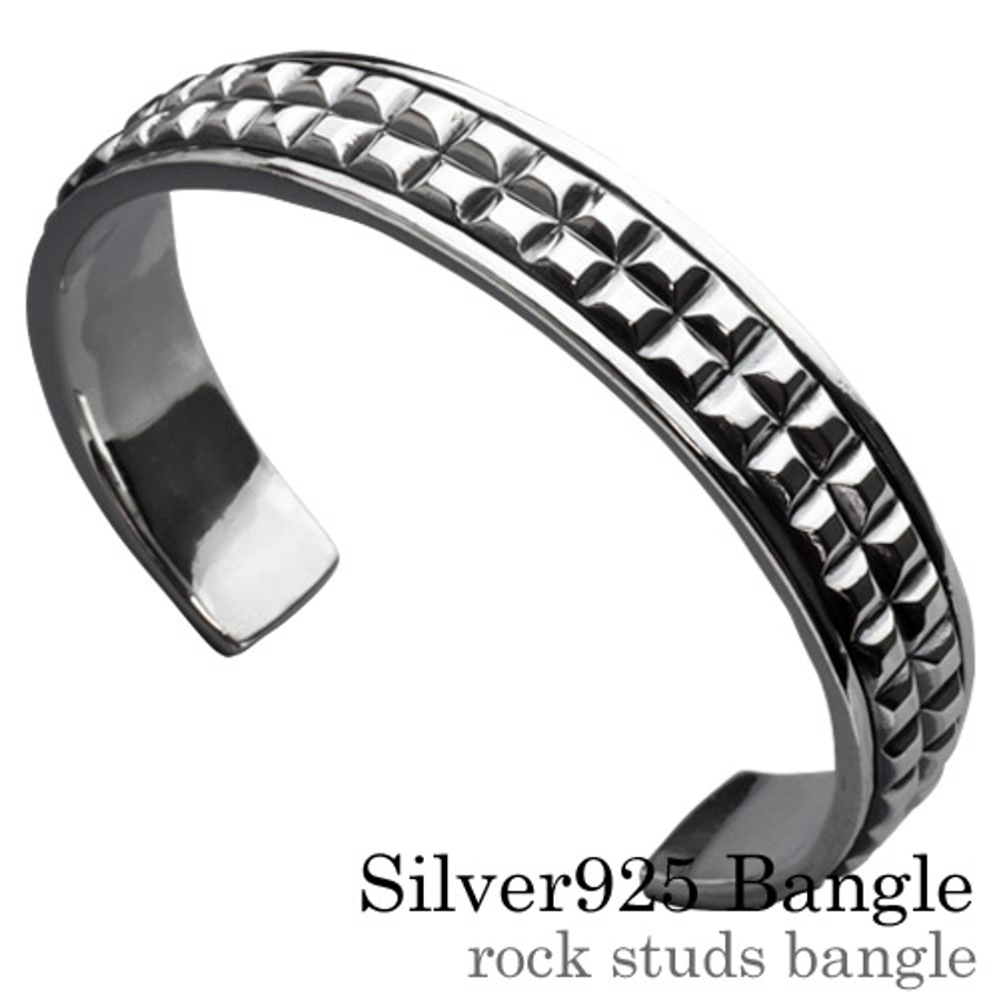 ロックスタッズバングルシルバー925アクセサリーBinichビニッチ