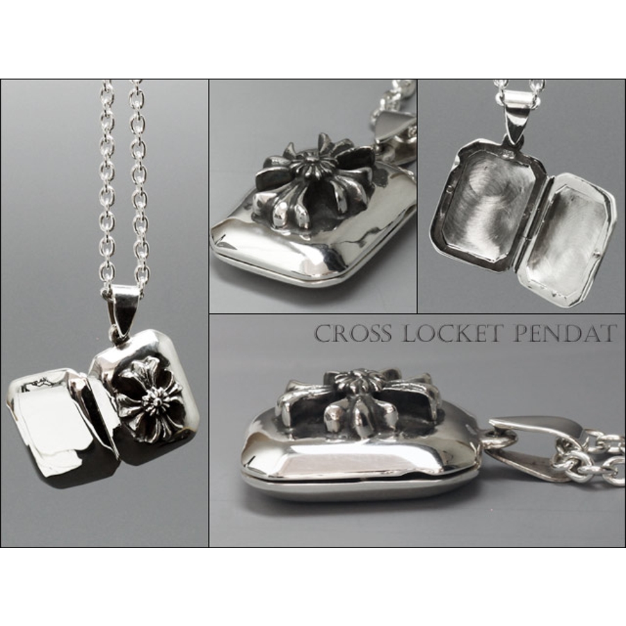 クロスロケットペンダントトップのみメンズネックレスシルバー925