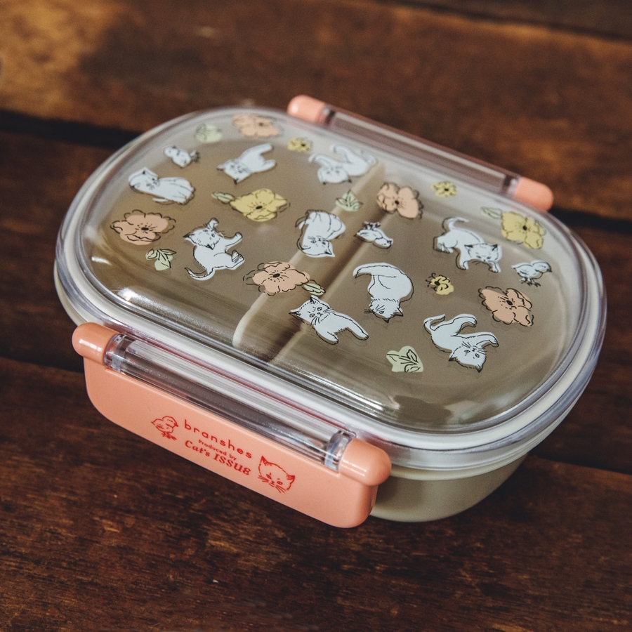 Cat's ISSUE】ネコ柄お弁当箱 子供服 キッズ[品番：BRSK0003358