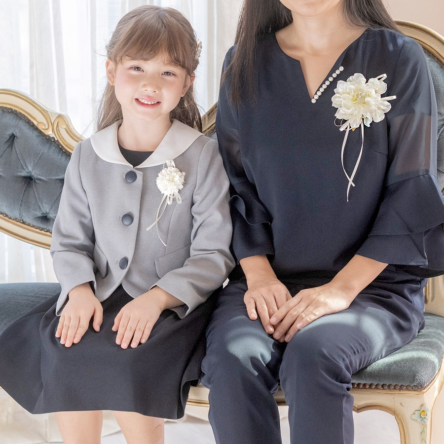 親子コサージュ 2wayコサージュ 2個セット[品番：CATK0003372