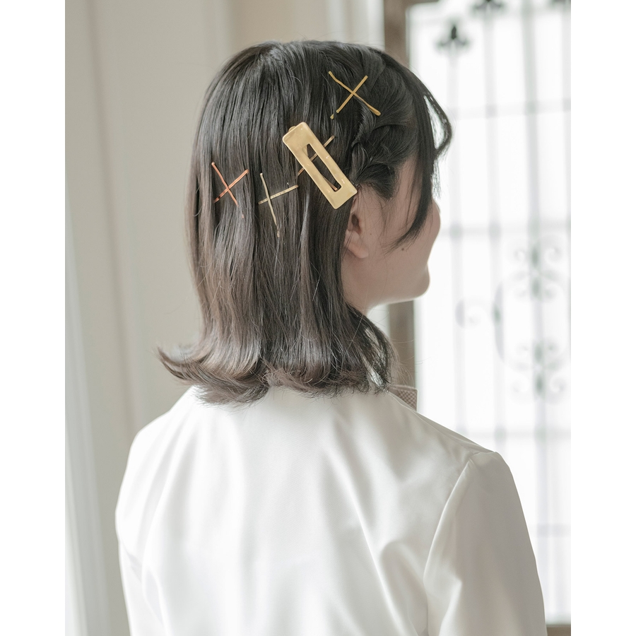 【美品】 オーロラヘアクリップ 2個セット キッズ 髪飾り ヘアピン 大きめ 社交ダンス