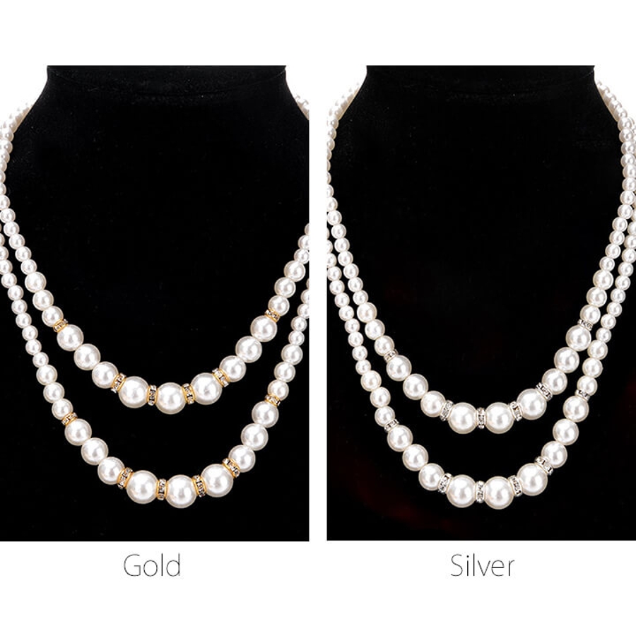 ネックレス フェイクパール アクセ[品番:VV000001108 ネックレス フェイクパール アクセ[品番:VV000001108
