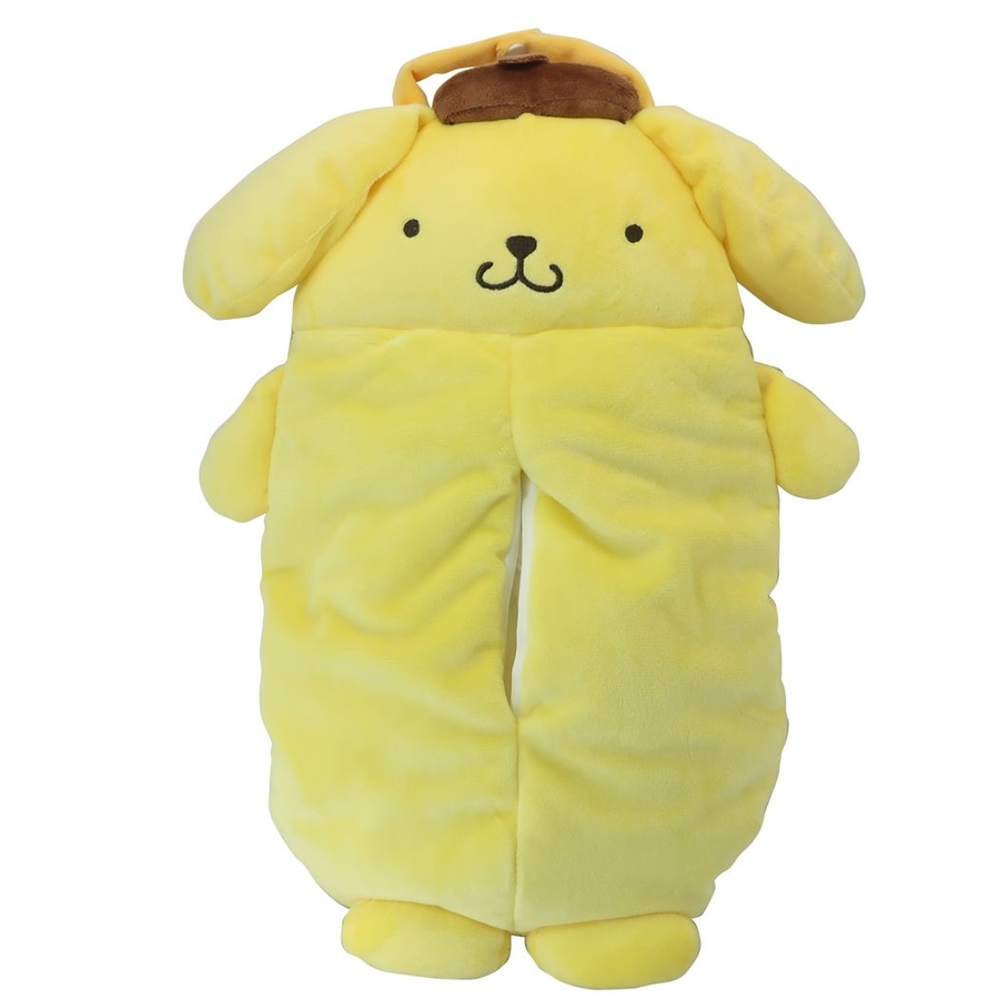 ポムポムプリン ぬいぐるみ風ティッシュボックスカバー ポムポムプリン 吊り下げ ボックスティッシュケース[品番：BREW0045853