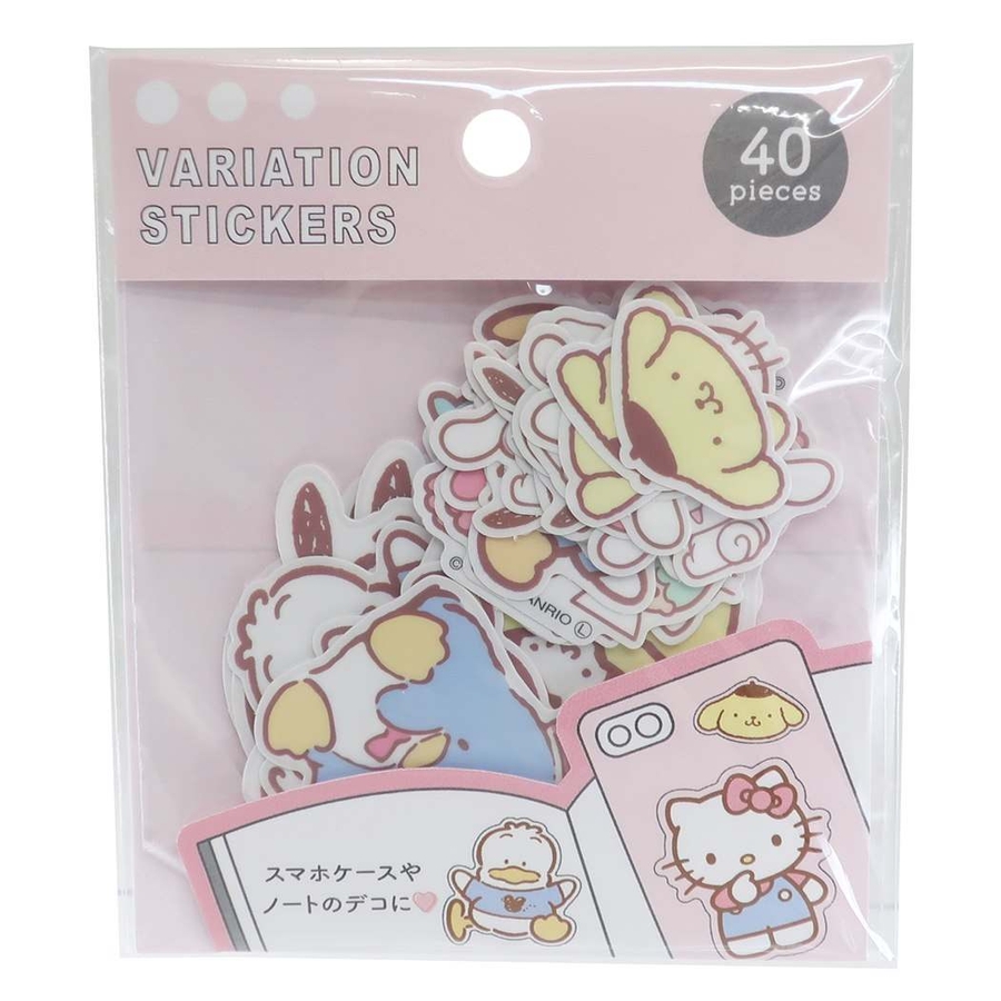 サンリオキャラクターズ フレークシール バリエーションステッカー ...