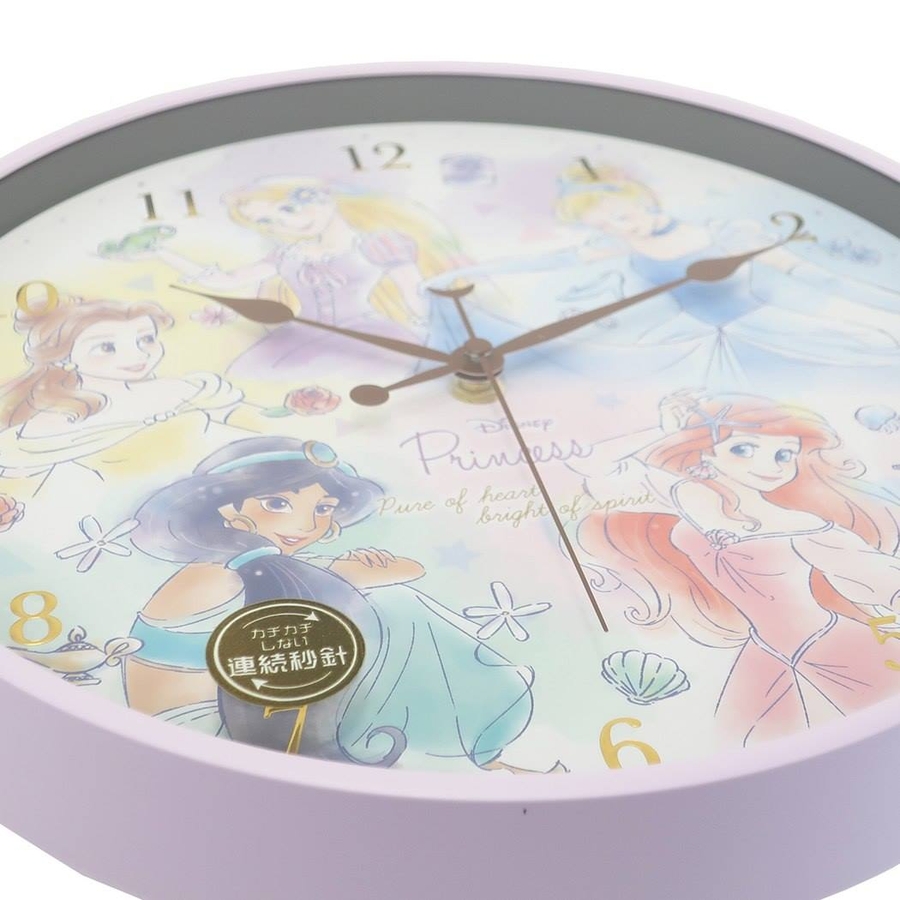 ディズニープリンセス 壁掛け時計 インデックスウォールクロック[品番