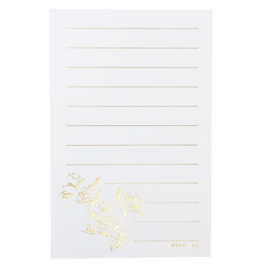 ディズニー 美女と野獣 ノート 和紙包み レターセット