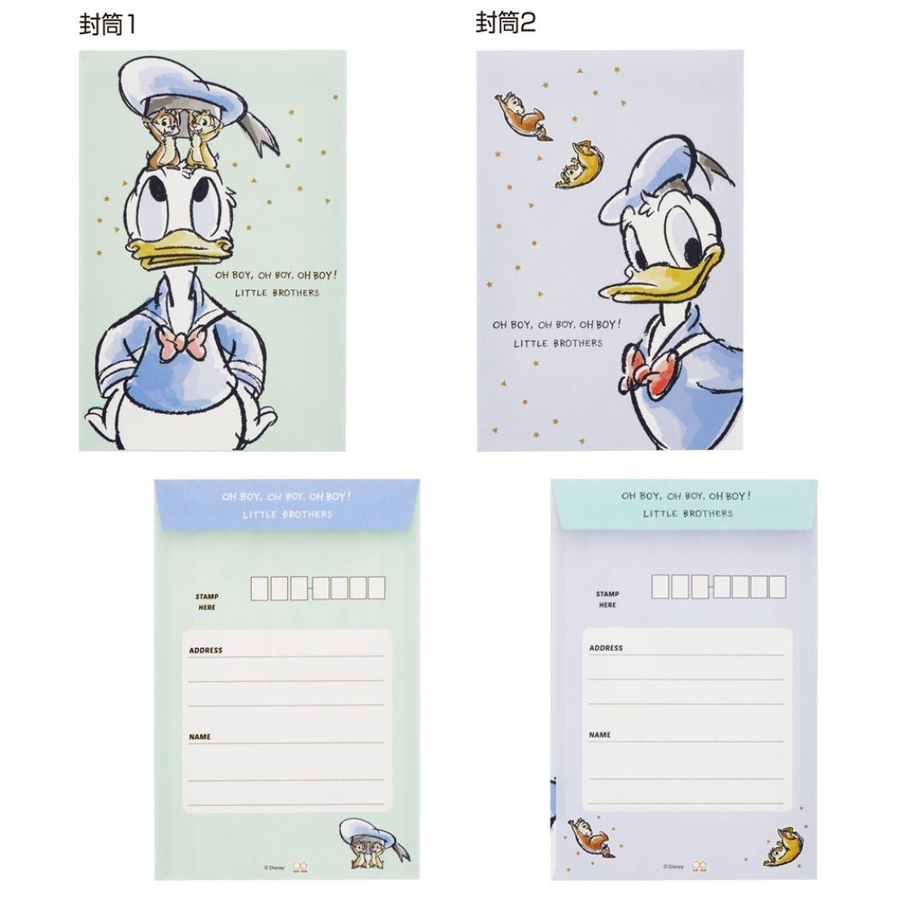 レターセット 手紙セット ドナルドダック[品番：BREW0069906